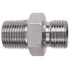 3/4 x 3/4" Steel Male NPT - Male BSPP Hex Nipple   36016-12-12