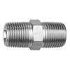 1/8 x 1/8" Steel Male BSPT - Male NPT Hex Nipple   38016-02-02