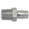 5/16 x 3/8" Pulsar Stainless Steel 4000 Series Teflon® Crimp - Male NPT  4016SS-06-06