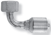 1/4 x M16-1.5 Pulsar Stainless Steel 4200 Series Hose Crimp - Female Metric Swivel 90° Elbow  42963LSS-10-04