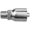 1/4 x 1/4" Pulsar Stainless Steel 4300 Series Hose Crimp - Male NPT  4316SS-04-04