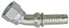 1/2 x 5/8" Pulsar 5000 Series Hose Barb - Female 37° JIC Swivel 45° Elbow  5045-10-08