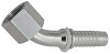 1/4 x 9/16"-18 Pulsar 5000 Series Hose Barb - Female ORFS Swivel 45° Elbow  50483-04-04