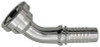 1 x 1-1/4" (2.13" Flange) Pulsar 5000 Series Hose Barb - Code 62 Flange 45° Elbow  5049H-20-16
