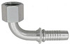 3/4 x 1-7/16"-12 Pulsar 5000 Series Hose Barb - Female ORFS Swivel 90° Elbow  50983-16-12