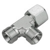M30-2.0 Steel Male Metric - Female Metric Swivel - Male Metric Tee   63T7373L-22-22
