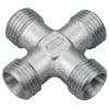 M20-1.5 Steel Male Metric Cross   73X73S-12-12