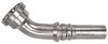 1 x 1" (1.88" Flange) Pulsar 8600 Series Hose Barb - Code 62 Flange 45° Elbow  8649H-16-16