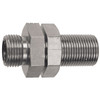 11/16"-16 x 11/16"-16 Steel Male ORFS - Male ORFS Bulkhead  93093BH-06-06