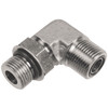 9/16"-18 x 13/16"-16 Steel Male ORB - Male ORFS 90° Elbow   93911-06-08