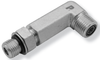9/16"-18 x 11/16"-16 Steel Male ORB - Male ORFS 90° Long Drop Elbow   93911L-06-06