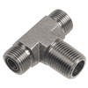 3/8 x 13/16"-16 x 13/16"-16 Steel Male NPT - Male ORFS - Male ORFS Tee  93T96-06-08
