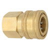 1/4 x 1/4" Brass Pressure Washer Coupler - Female NPT  CST4B