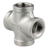 1/2" Stainless Steel 316 Female NPT Cross  G08X88SS-050-050