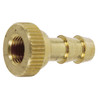 1/4" Brass Hose Barb - Bicycle Pump Chuck Valve  G22TVB0-030-025