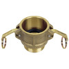 1-1/4" Brass Type B Female Camlock - Male NPT  G65BRB-125