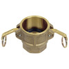 4" Brass Type D Female Camlock - Female NPT  G65BRD-400