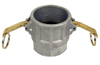 1/2" Aluminum Type D Female Camlock - Female NPT  G65D-050