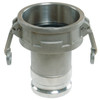 6 x 4" Stainless Type CA Female Camlock - Male Camlock  G65SSCA-600-400