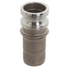1-1/2" Stainless Type E Male Camlock - Hose Barb  G65SSE-150