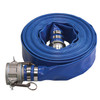 3" x 50' Blue Lay-Flat Discharge Hose Assembly   G971-300CE50