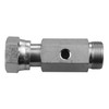 9/16"-18 x 9/16"-18 x 7/16"-20 Steel Female ORFS - Male ORFS - Female ORB Test Point  T8309301-04-04-04