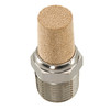 1/2" Male NPT Steel Exhaust Muffler w/ Bronze Filter   G1600EM-08