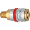 3/8 x 1/4" Steel Tru-Flate Pneumatic Coupler - Male NPT   C7