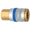 3/8 x 1/2" Steel Industrial Pneumatic Coupler - Female NPT   C26-24