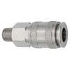 1/4 x 1/4" Steel Universal Pneumatic Coupler - Male NPT   C61