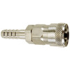 1/2 x 1" Stainless Steel Japanese Pneumatic Coupler - Hose Barb   800SH-SS