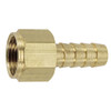 3/4 x 3/4" Brass Hose Barb - Female NPSM Connector   G22BFS-075-075