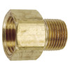 3/8 x 1/2" Brass Male NPT - Female NPT Reducing Adapter   G1608B-06-08