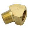 1/4 x 1/4" Brass Male NPT - Female NPT 45° Street Elbow   G1648BX-04-04