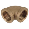 1" Cast Brass Female NPT 90° Elbow   G0898B-100-100