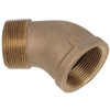 1 x 1" Cast Brass Male NPT - Female NPT 45° Street Elbow   G1648B-100-100