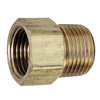 1/4 x 1/2" Brass Male NPT - Female 45° SAE Inverted Flare Connector   G0216-04-08