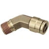 1/8 x 1/4" Brass Male NPT - DOT Push-To-Connect 45° Elbow   G7046P-02-04
