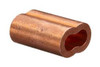 5/16" Copper Wire Rope Swage Loop Back Sleeve   2952 0020