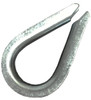 3/64 - 1/16 - 5/64" Stainless Steel Wire Rope Thimble   2960 0004