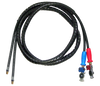 3/8" x 20' Blue & Red Air Brake Hose Assemblies w/Spiral Hose Guard  HABSPW-20GGSG