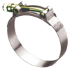 3.63 - 3.94" T-Bolt Clamp - S/S Band - Ferrous Bolt  HC3-382