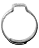 9/16" Steel One Ear Pinch Clamp  HC8-9