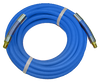 3/8 x 1/4" x 100' Blue PVC Air Hose Assembly w/Spring Guard  PAR6BLU-100B-SG