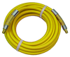3/8 x 1/4" x 100' Yellow PVC Air Hose Assembly w/Spring Guard  PAR6YEL-100B-SG