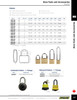 Brass Padlock 40 x 23mm - Keyed Alike (2/pk)  2251541