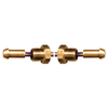 1/4 x 20" Copper Tube - Brass Male Long Nose POL (CGA510) - Male Long Nose POL (CGA510) Pigtail  CP-2120