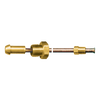 1/4 x 20" Copper Tube - Brass Male Long Nose POL (CGA510) - Male Inverted Flare Nut Pigtail  CP-2320