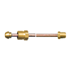 1/4 x 12" Copper Tube - Brass Male Short Nose POL (CGA510) - Male NPT Pigtail  CP-2412