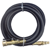1/4 x 144" Female QD Coupler - Male QD Nipple - Type I Nitrile Rubber Natural Gas Hose Assembly  I4C144QDCQDN
